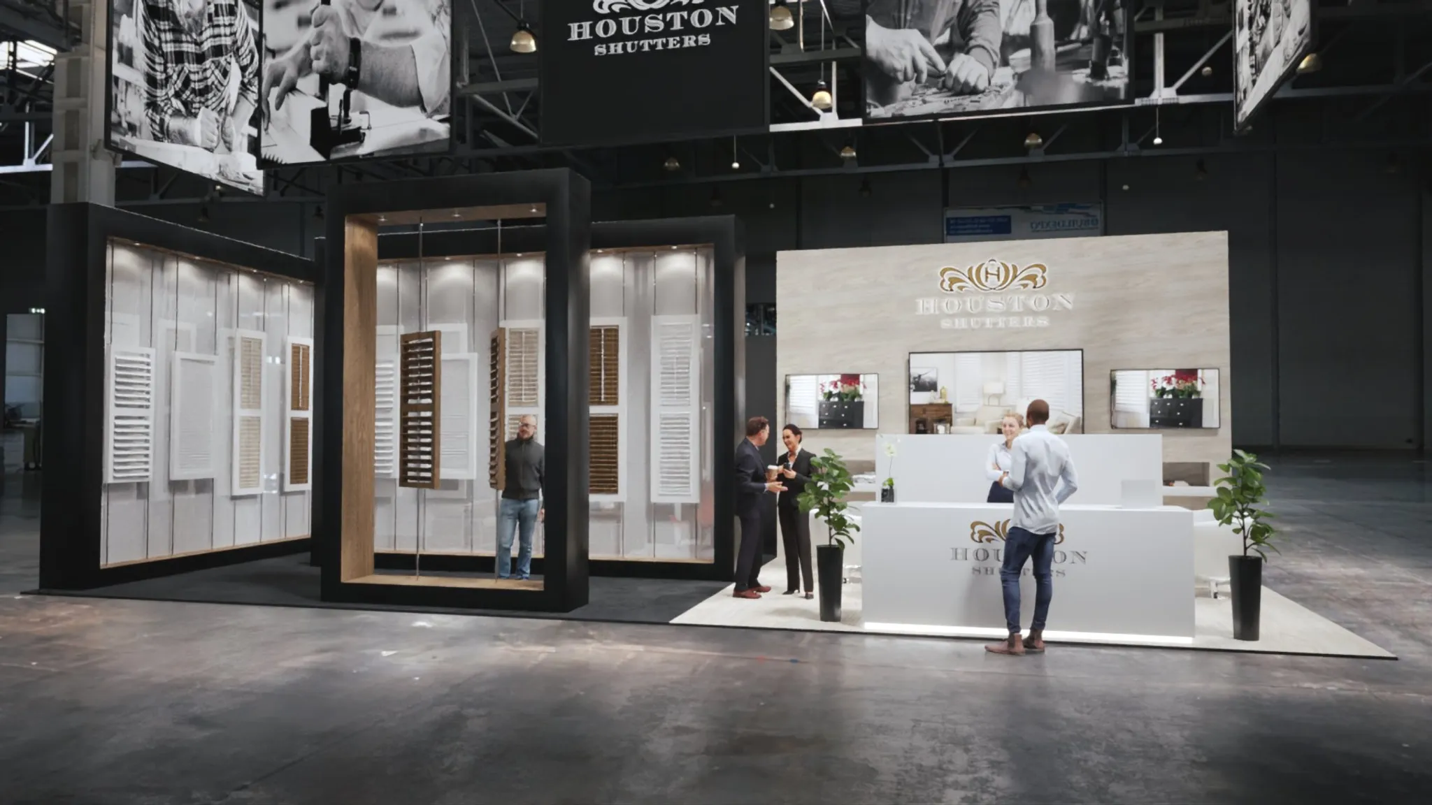 30x40 Island booth design by Reaction Space